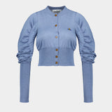 Eli Cropped Cardi T-Shirt - Vivienne Westwood - Wool - Blue