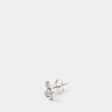 Marinetta Single Stud Earrings - Vivienne Westwood - Metal - Silver