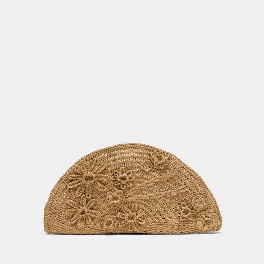 Clutch - Vanessa Bruno - Raffia - Beige