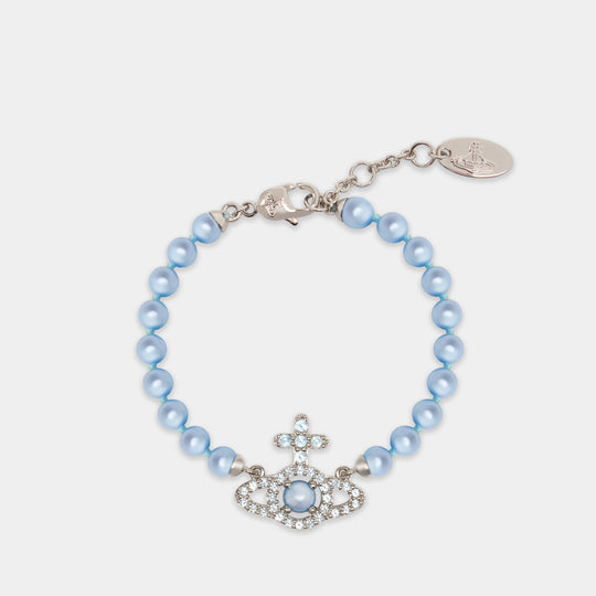 Olympia Pearl Bracelet - Vivienne Westwood - Metal - Blue