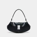 Kat Baguette Shoulder Bag - Ganni - Leather - Black