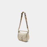 Small B-Clip Messenger Crossbody - Burberry - Leather - White