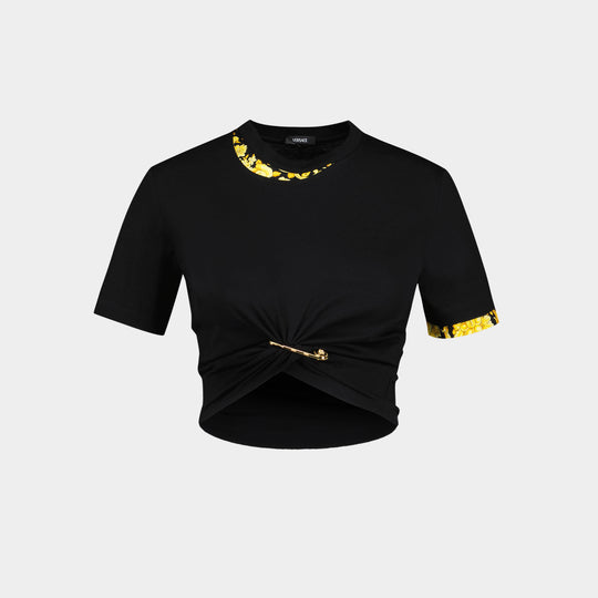 T Shirt Barocco T Shirt - Versace - Cotton - Black