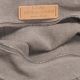 Petit Cabas Tote in Grey Linen and Sequins