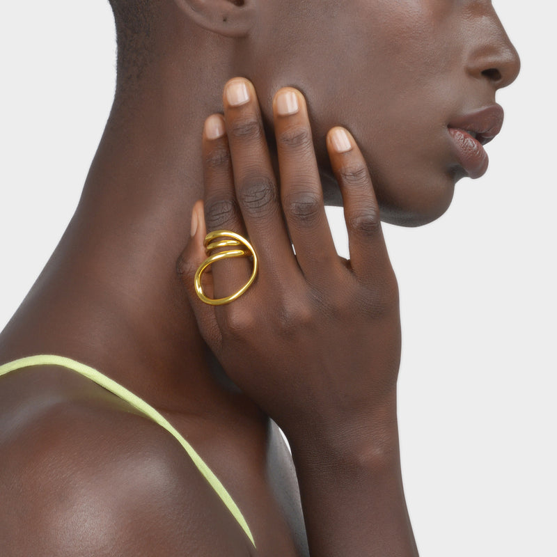 Round Trip Ring - Charlotte Chesnais - Silver/18K Gold Plated