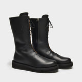 Spika Boots in Black Leather