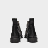Laureen Ankle Boots in Black Leather