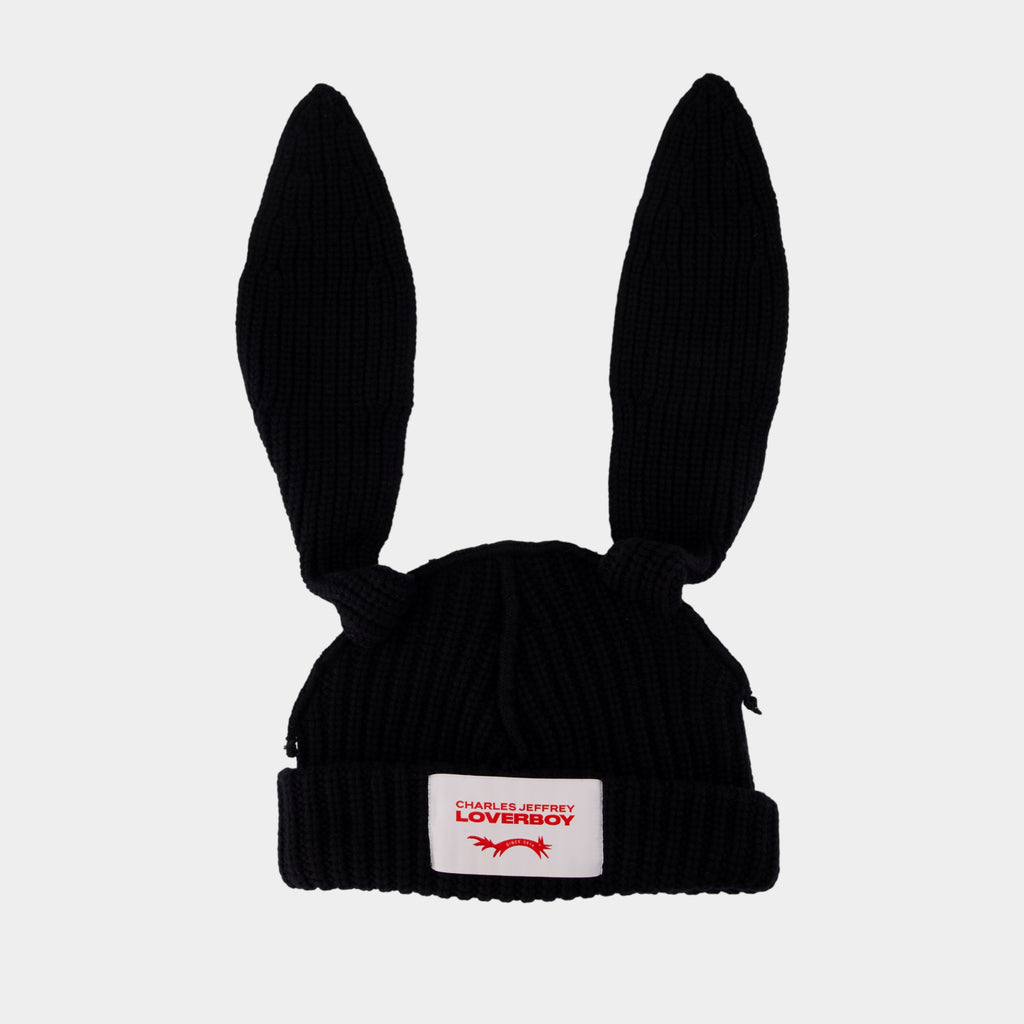 帽子 Charles Jeffrey LOVERBOY ChunkyRabbit Charles Jeffrey Loverboy Chunky Rabbit Beanie Black / | eBay