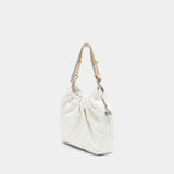 Fleming Distressed Mini Crossbody - Tory Burch - Leather - White