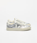 Campo Sneakers in Silver and White Chromefree Leather