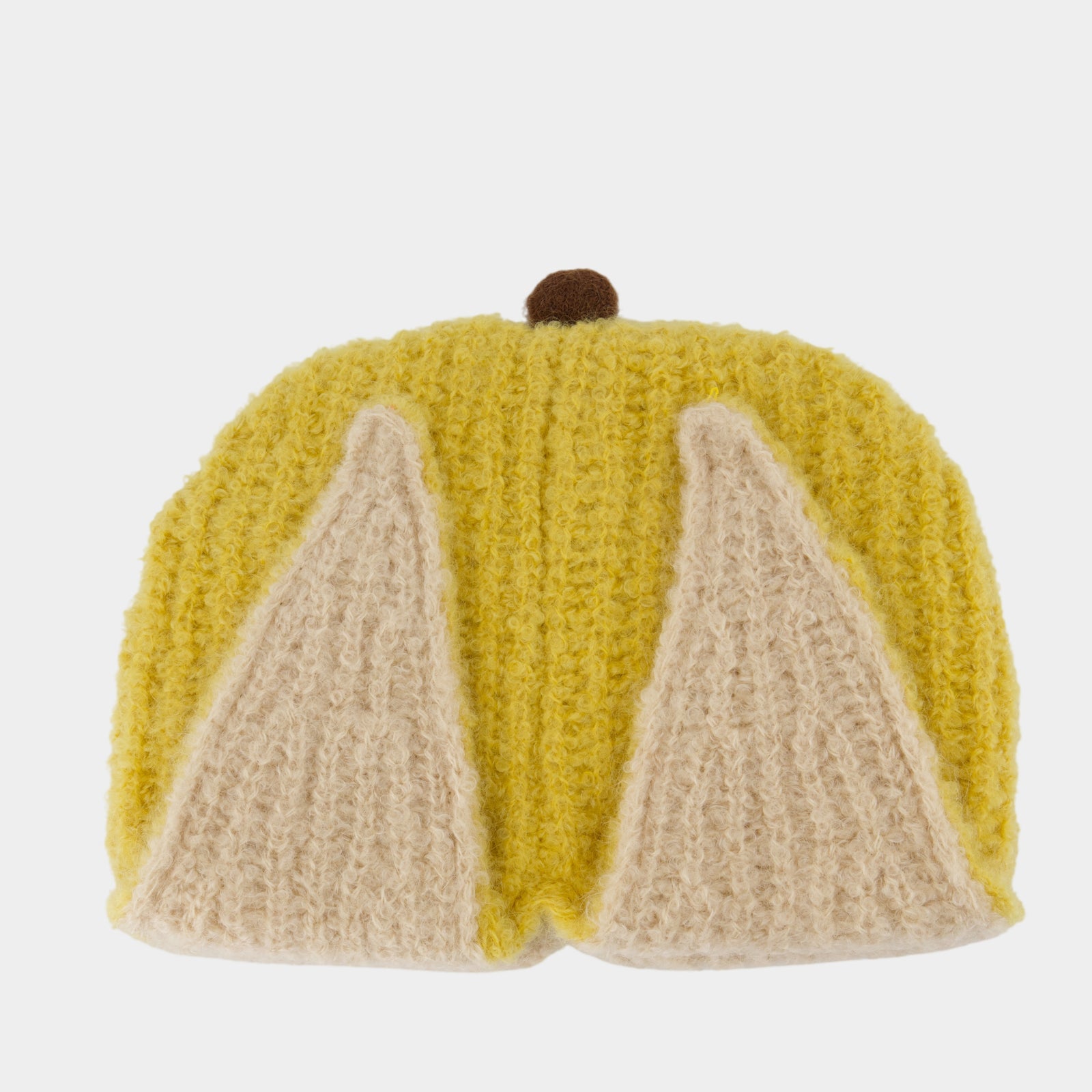 Chunky Banana Beanie - Charles Jeffrey Loverboy - Wool - Yellow