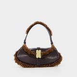 B Kat Piping Shoulder Bag - Ganni - Synthetic - Brown