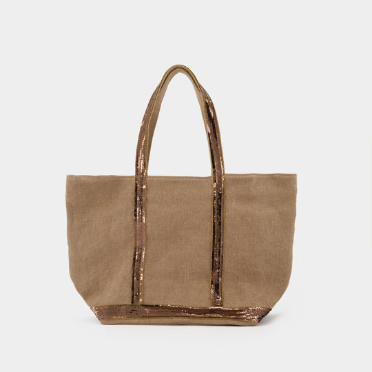 M Shopper Bag - Vanessa Bruno - Linen - Brown
