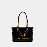 1945 Small Shoulder Bag - Balmain - Leather - Black