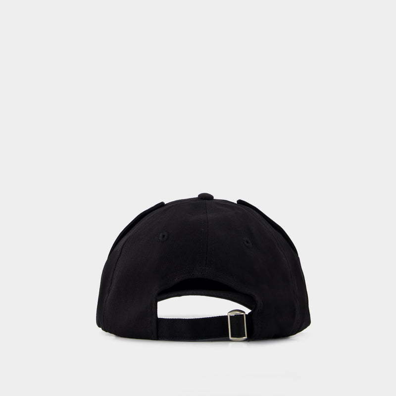 Ears Cap - Charles Jeffrey Loverboy - Cotton - Black