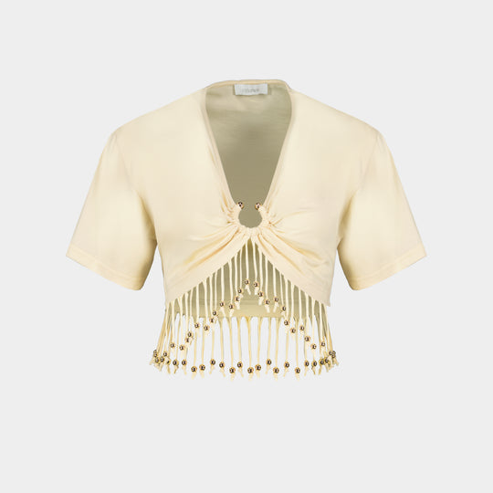 Tee T-Shirt - Rabanne - Cotton - Ivory