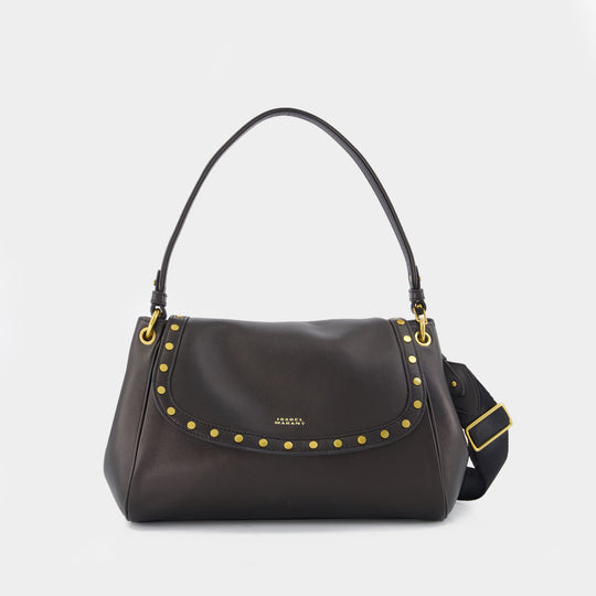 Chany M Shoulder Bag - Isabel Marant - Leather - Black