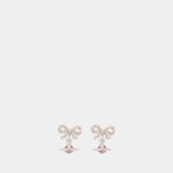 Octavie Earrings - Vivienne Westwood - Metal - Pink