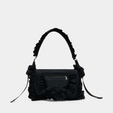 Pillowcase Shoulder Bag W/ Daisy - Simone Rocha - Synthetic - Black