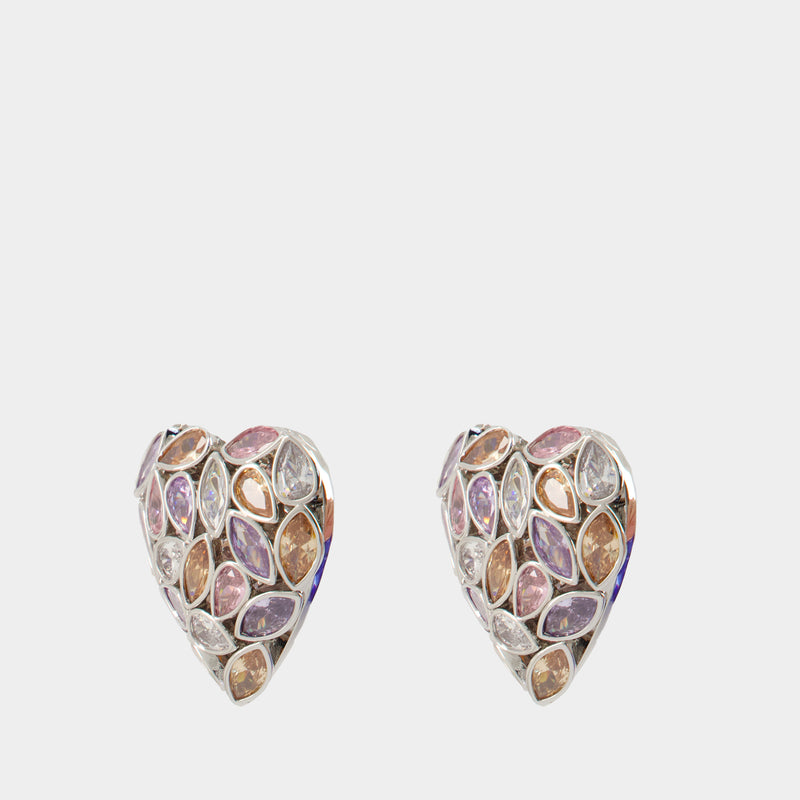Heart Earrings - SELF PORTRAIT - Metal - Multicolor