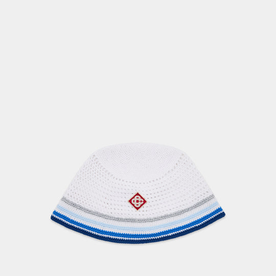 Crochet Bob Stripe - Casablanca - Cotton - White