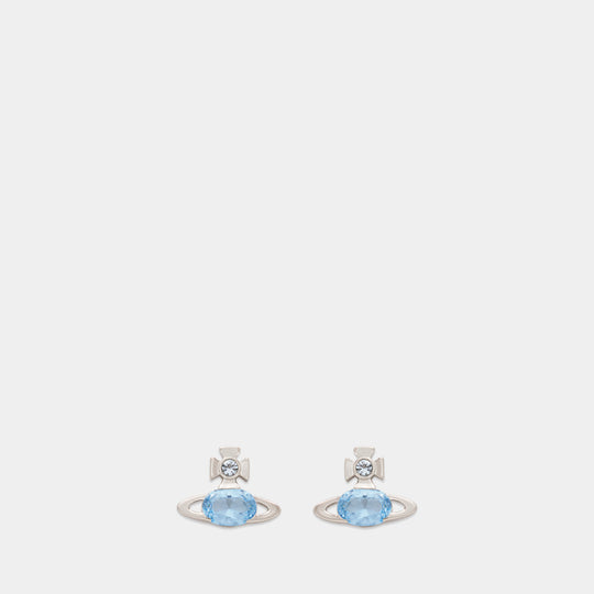 Allie Earrings - Vivienne Westwood - Metal - Blue