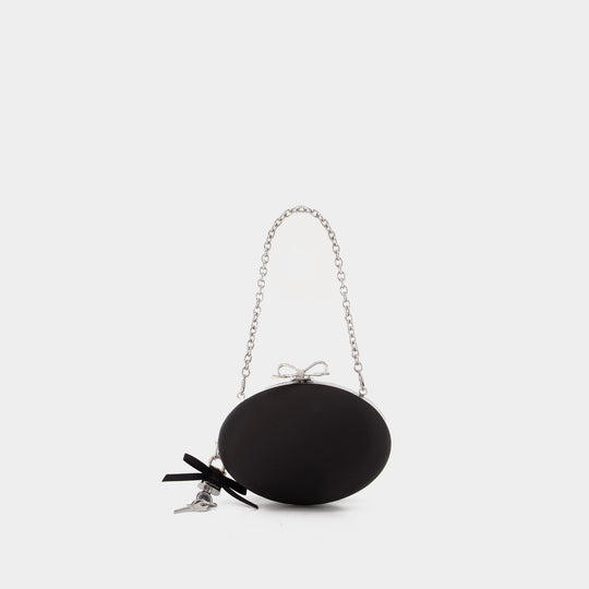 Oval Clutch - SELF PORTRAIT - Synthetic - Black