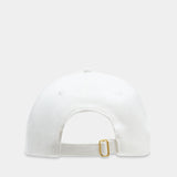 Flaming Tennis Ball Cap - Casablanca - Cotton - White