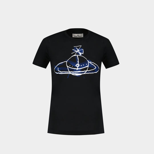 Orb Peru T-Shirt - Vivienne Westwood - Cotton - Black
