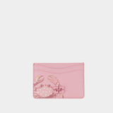 Bou Cute Crabe Card Holder - Ganni - Synthetic - Pink