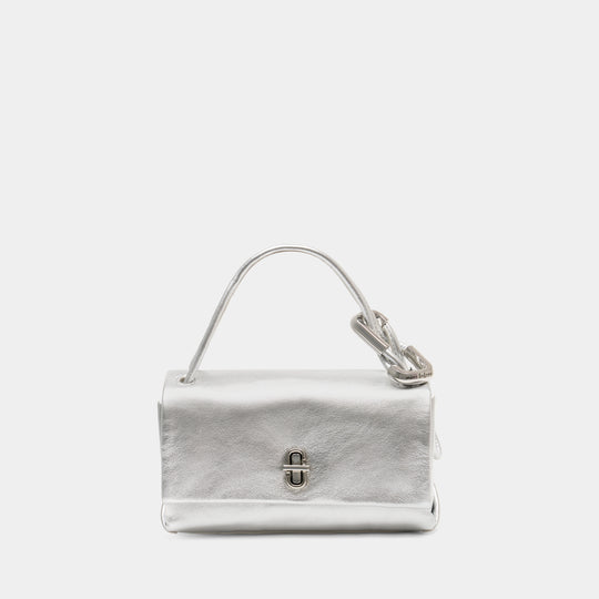 The Mini Dual Top Handle Bag - Marc Jacobs - Leather - Silver