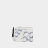 The Mini Compact Wallet - Marc Jacobs - Cotton - Blue