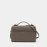 Slim Top Handle Handbag - Tory Burch - Leather - Grey
