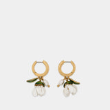 Rooted Daisy Earrings - Marc Jacobs - Metal - Gold