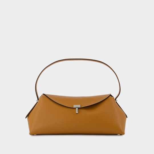 T-Lock Shoulder Bag - TOTEME - Leather - Beige