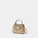 Lee Radziwill Petite Double Purse - Tory Burch - Leather - Beige