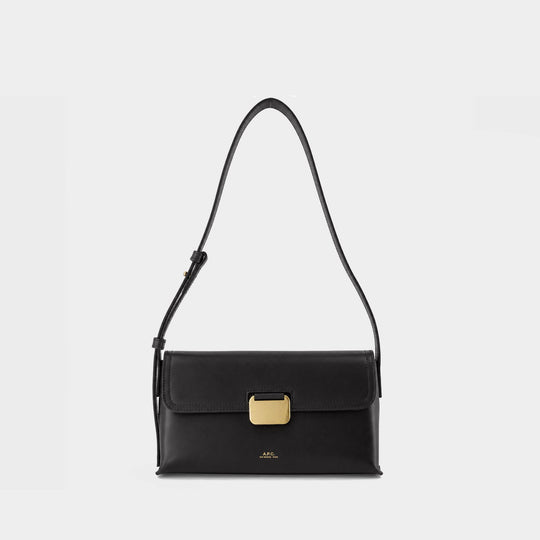 Simone Small Shoulder Bag - A.P.C. - Leather - Black