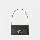 Signature Tabby 26 Shoulder Bag - Coach - Leather - Black