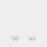 Micro Bow Earrings - SELF PORTRAIT - Silver - Silver