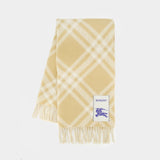 Mu 200x50 Tri Bar Alpac Scarf - Burberry - Wool - Beige