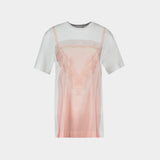 Slip Dress Trompe L'oeil T-Shirt - Simone Rocha - Cotton - White