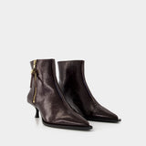 Ana Ankle Boots - Ganni - Synthetic - Brown