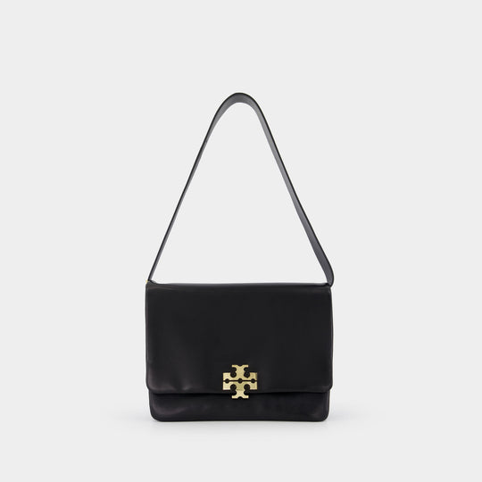 Charlie Large Shoulder Bag - Tory Burch - Leather - Black