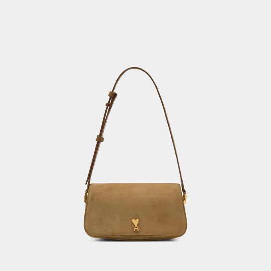 Paris Paris Shoulder Bag - AMI Paris - Leather - Khaki