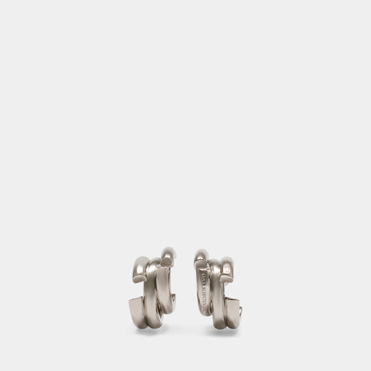 Saint Germain Earrings - Balenciaga - Metal - Silver