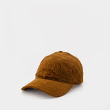Corduroy  Cap - Ganni - Cotton - Brown