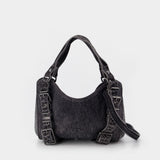 D-One Top Handle S Tote Bag - DIESEL - Cotton - Dark Blue