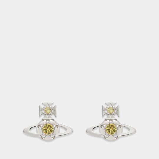 Lee Orb Earrings - Vivienne Westwood - Metal - Yellow