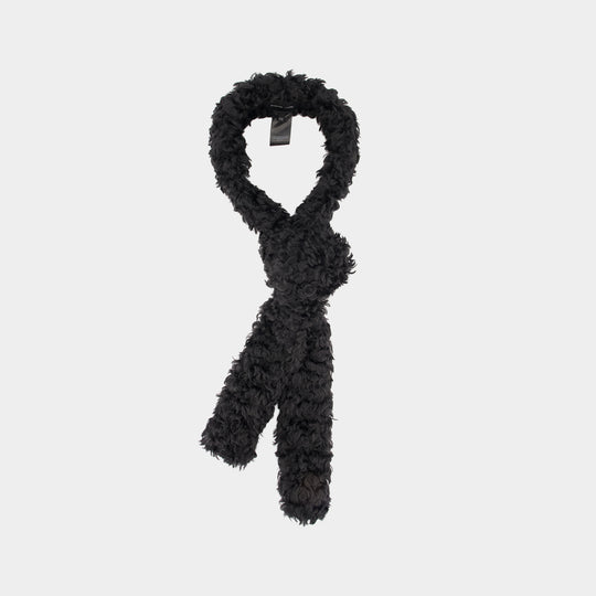 Skinny Scarf - Simone Rocha - Faux Fur - Black