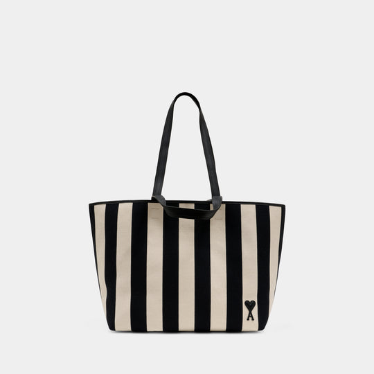 Ami De Coeur Shopper Bag - AMI Paris - Canvas - Multicolor